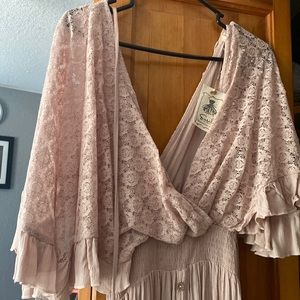 Pale pink maxi with gorgeous detail